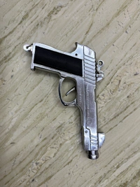 bodyguard sound cork toy gun( diwali )  - 8 inch, silver
