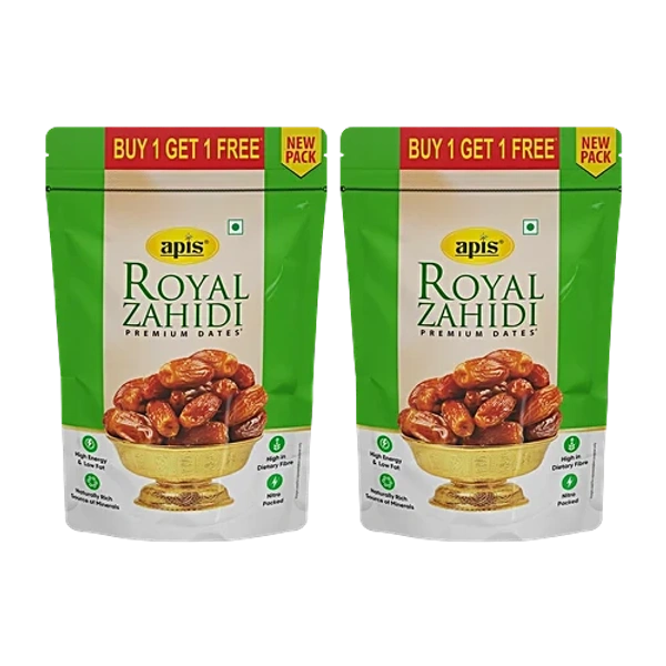 Apis Royal Zehadi Dates (Khejur) Buy 1 Get 1 Free - 500 Gm