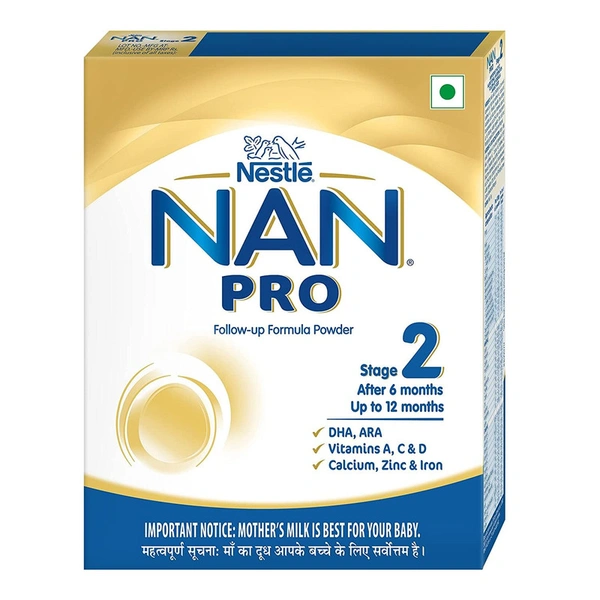 Nestle Nan Pro Stage 2 Formula Powder - 6-12 Months - 400 GM