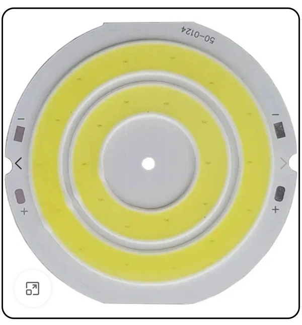 Electronic Spices 3v-3.7v Round Cob Cool White Led Light Pack of 1 K7