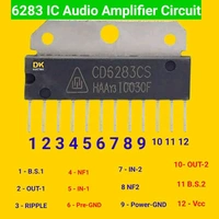 CD6283CS – 4.6W Per Channel - Dual Audio Power Amplifier IC – FSIP-12H Package.