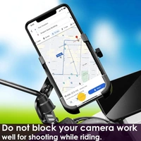 Bike Mount Phone Holder Metal Body 360 Degree Rotating Handlebar (Black)