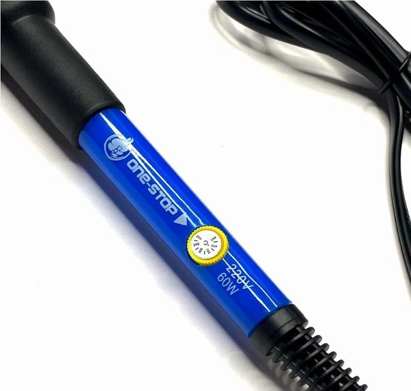 60W 220V Temperature Adjustable Soldering Iron, Fast Heating, With Extra 5 Iron Bits
