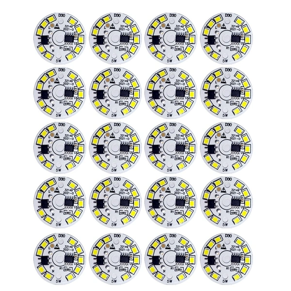 (Pack of 10 pcs ) 5 watt DOB Plate | Cool White | Best for 5 watt led bulb