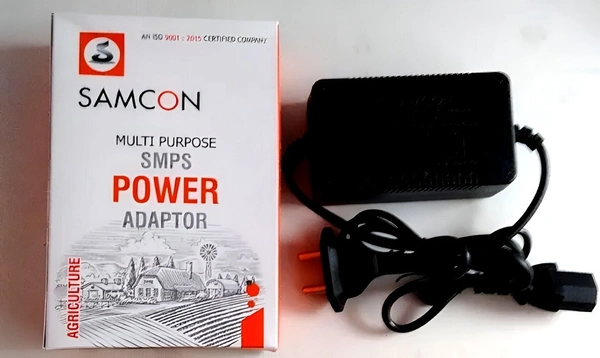 ABS Plastic SAMCON 14V 1.7 AMP AGRICULTURE ADAPTER, Black