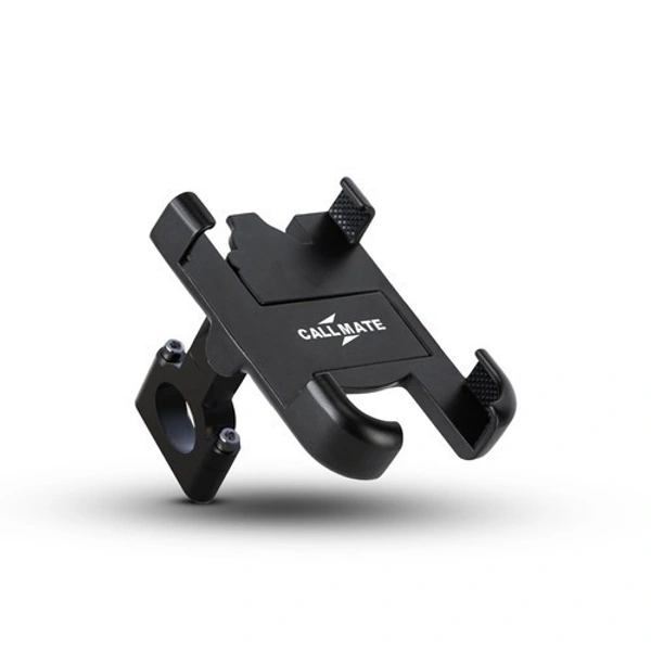 360â° Rotation Bike Mobile Holder - Metal Body, Adjustable Arm, Black Color | Secure