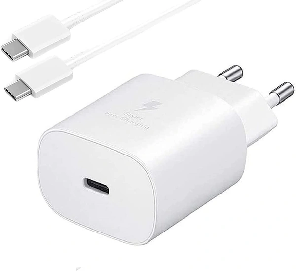 45W Super Fast Travel Adapter Charger With Type-C Charging Cable Compatible with 6 Months Warranty