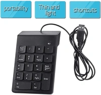 USB 2.0 Wired Numeric Keypad Slim Mini Number Pad Digital Keyboard 18 Keys Numpad for iMac/Mac Pro/MacBook/MacBook Air/Pro Laptop PC Notebook Desktop.