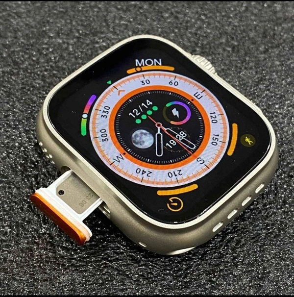 Ultra Smartwatch - 4G Simcard Supported Android Smartwatch - Silver