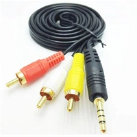 3.5Mm Aux Jack To 3 Rca Audio Video Male Cable (3 Rca To 3.5Mm Jack Aux)