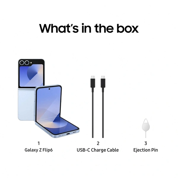 Samsung Galaxy Z Flip6 5G AI Smartphone - 256 GB, Blue