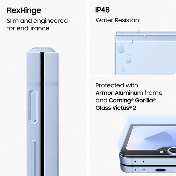 Samsung Galaxy Z Flip6 5G AI Smartphone - 256 GB, Blue