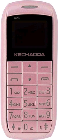 KECHAODA A26 Dual Sim Mobile Phone (Bluetooth Size,Black, 16MB) - Pink