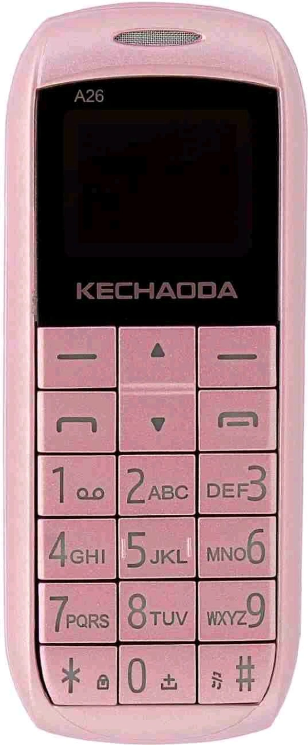 KECHAODA A26 Dual Sim Mobile Phone (Bluetooth Size,Black, 16MB) - Pink