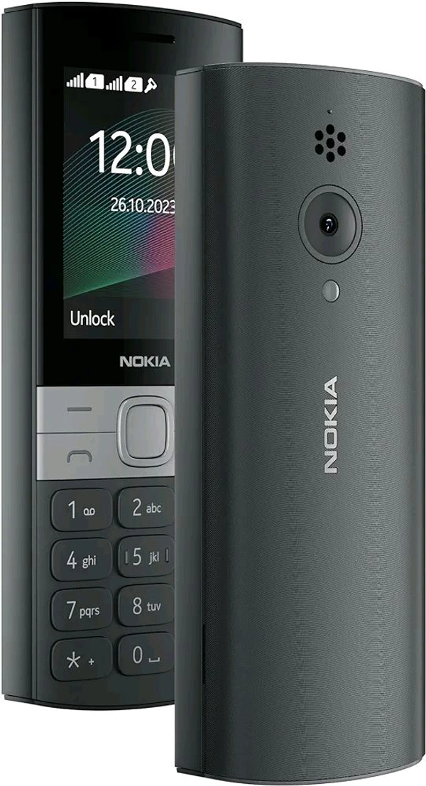 Nokia 150 Dual SIM Premium Keypad Phone | Rear Camera, Long Lasting Battery Life, Wireless FM Radio & MP3 Player and All-New Modern Premium Design - Black