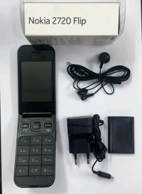 NOKIA 2720 (Flip) Feature Phone, Dual SIM, 2MP Camera with LED flash - Black