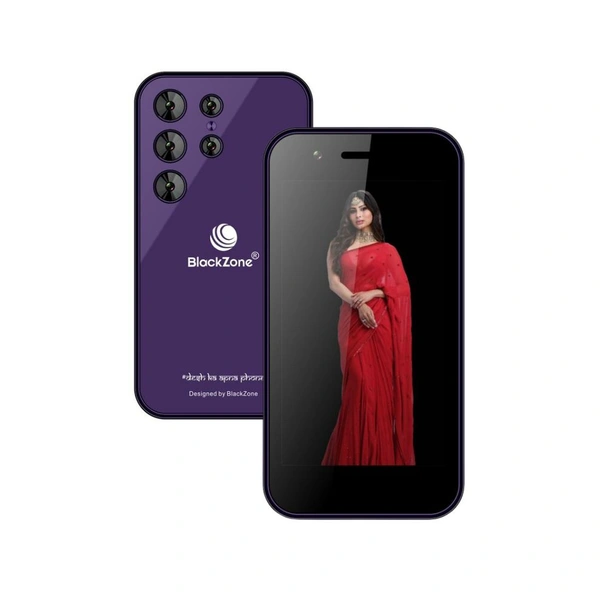 BlackZone Miniature 3GB RAM 16 GB ROM 8 MP Triple Rear Camera