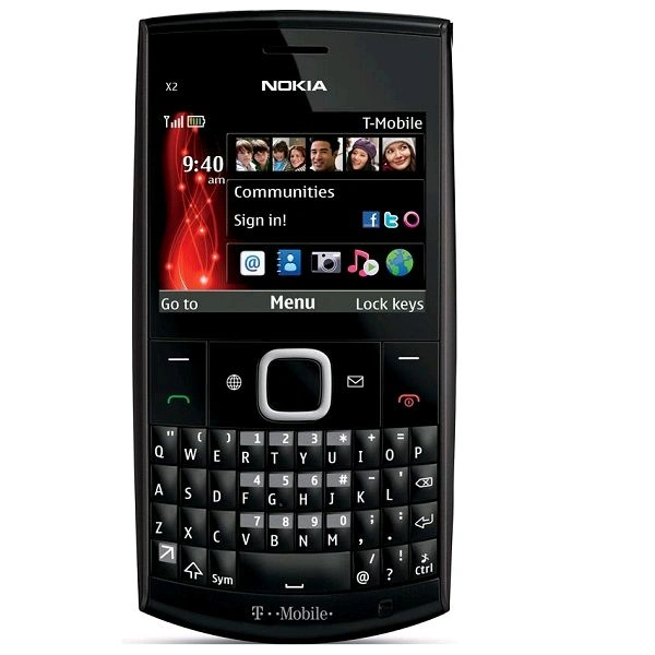 Nokia X2-01 Qwerty Keypad Phone Refurbished - Black