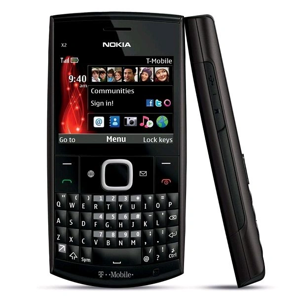 Nokia X2-01 Qwerty Keypad Phone Refurbished - Black
