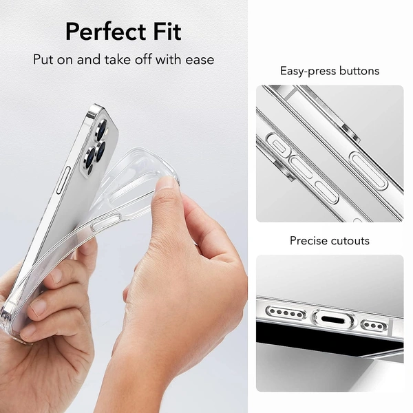 Clear Case Compatible with iPhone 14 Pro Case Thin Silicone Cover