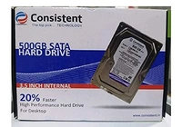 Consistent 1TB SATA 3.5 Inch Internal Hard Drive with 2 Year Warrenty - 1TB, Silver