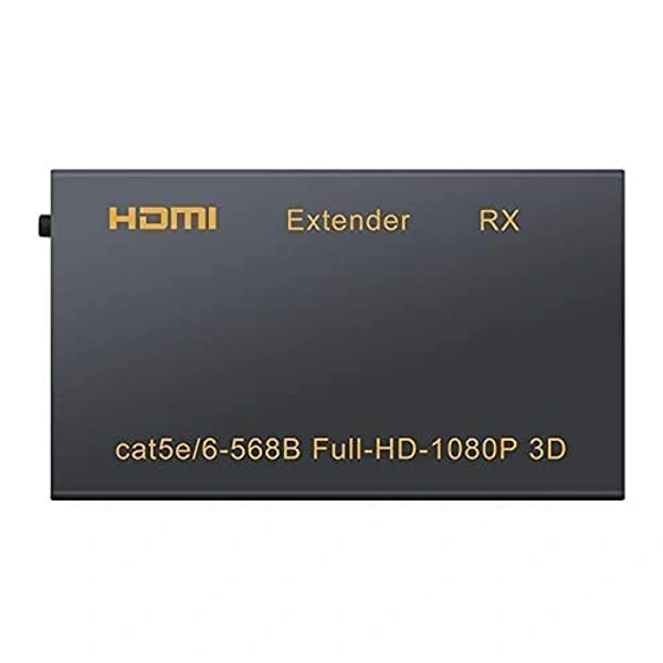 HDMI Extender 4K 60M HDMI Extender, HDMI to RJ45 Network Cable Extender Converter Repeater Compatible With 5e / 6 1080p up to 60m HDTV HDPC PS4 STB 4K 2K (60m)-(EPL-573H) - 120M