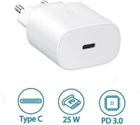 25W USB-C Super Fast Charger True 25W Pd Charging Adapter Compatible for Samsung A14 5G, A73 5G, A53 5G, A23 5G, A04e, A04, A13 (White)