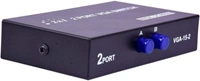 VGA 2 in 1 Out 2 Port VGA Switch Press Button to 2 Way VGA Video Switch for Computer PC Monitor