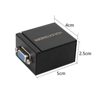 VGA Signal Extender 60M VGA Extender Female to LAN Cat5 Cat5e Cat6e RJ45 Ethernet Female Adapter Amplifier VGA Extender.