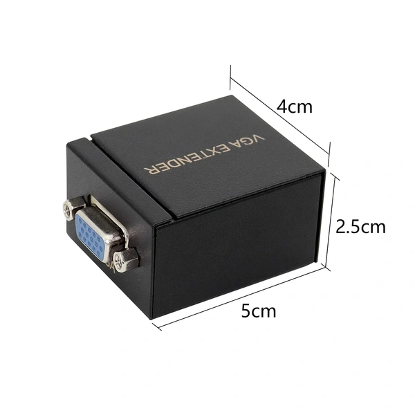 VGA Signal Extender 60M VGA Extender Female to LAN Cat5 Cat5e Cat6e RJ45 Ethernet Female Adapter Amplifier VGA Extender.