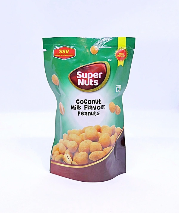 SSV SUPER NUTS | Bangalore Famous |Healthy Peanuts | Rich In Protein | Coconut Milk Flavor |Top Selling - Pack of 4 | 90 Gms Each Pack, 360 Gms