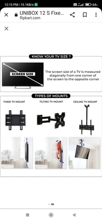 Tv Wall Mount Stand 40"- 55"