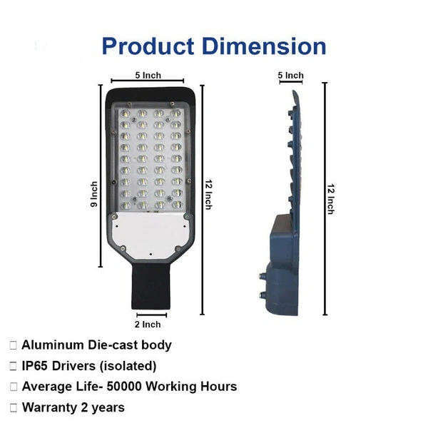  Street Light  - White, 24w