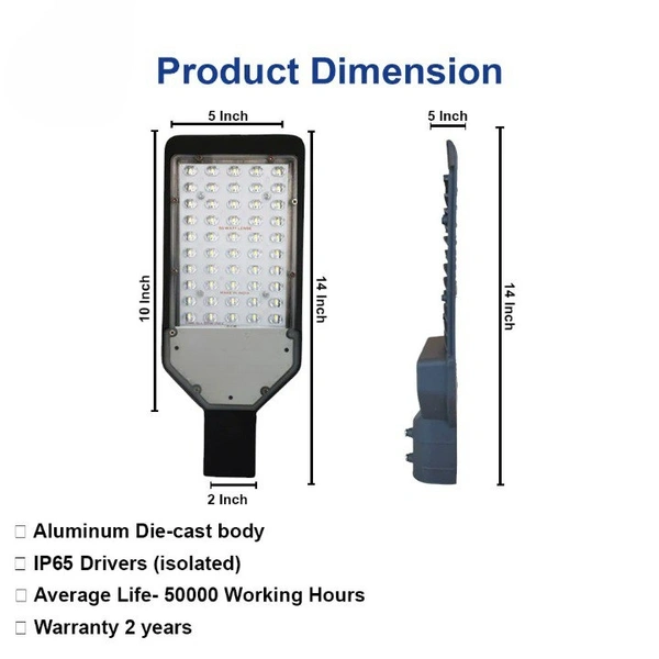  Street Light  - White, 50w