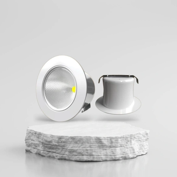 1 W Button Inbuilt Driver  - White