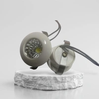 1 W Button Inbuilt Driver  - White