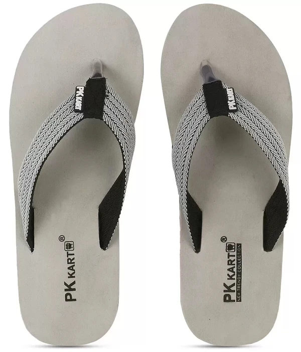 Gray Men's Thong Flip Flop Sleeper - 6