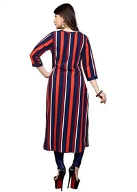 Purimaa Brown Crepe Round Neck Kurta - XXl