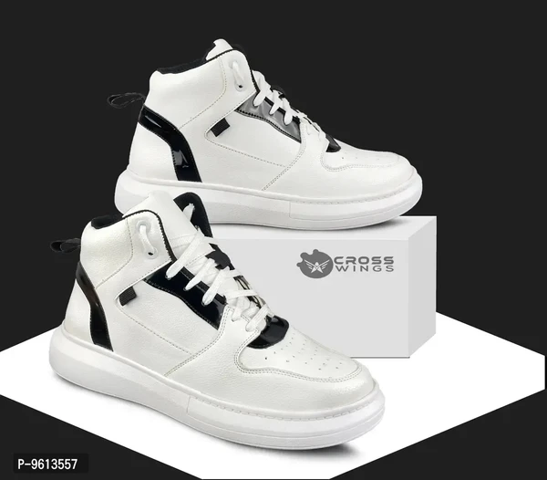 Stylish Fancy Synthetic Leather Casual Sneakers Shoes For Men - 6