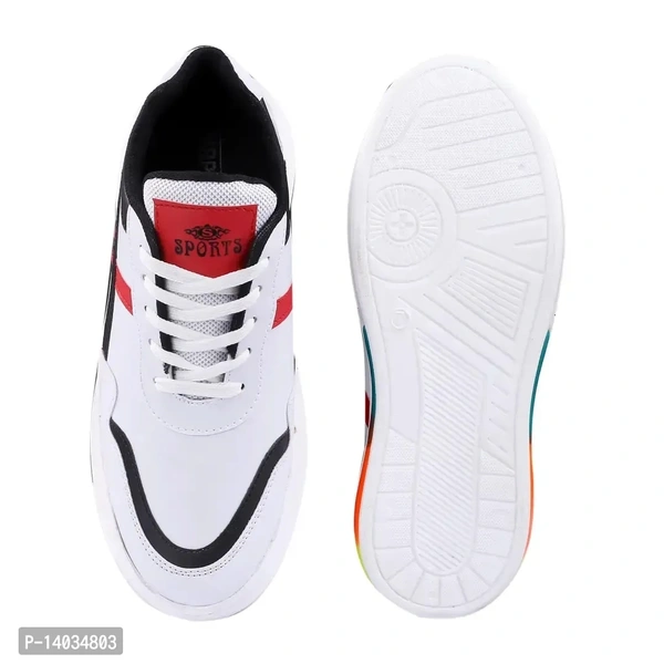 CASUAL WHITE BLACK SHOES - 6