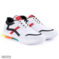 CASUAL WHITE BLACK SHOES - 6