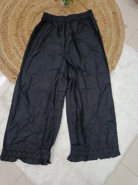 Trends Mid Rise Palazzo| Black | BPL140049| - M, Black