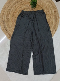 Trends Mid Rise Palazzo| Black | BPL140056| - M, Black