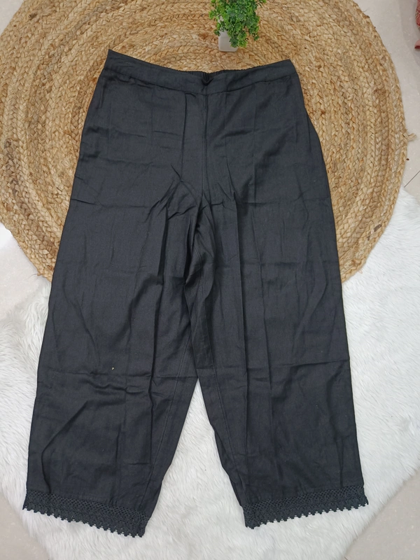 Trends Mid Rise Palazzo| Black|140048| - L, Black