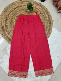 Trends Mid Rise Palazzo| Cherry | BPL140066| - M, Cherry