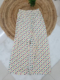 Trends Mid Rise Palazzo| Cream | BPL140055| - L, Cream