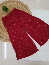 Trends Mid Rise Palazzo| Maroon| BPL140071| - M, Maroon