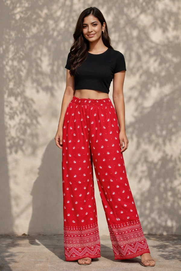 Trends Mid Rise Palazzo| Maroon|BPL140032| - L, Maroon