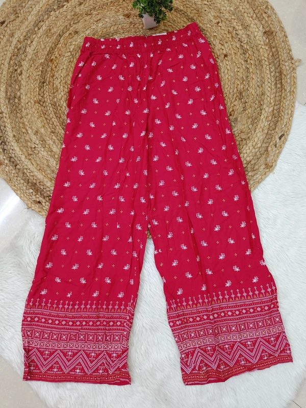 Trends Mid Rise Palazzo| Maroon|BPL140032| - L, Maroon