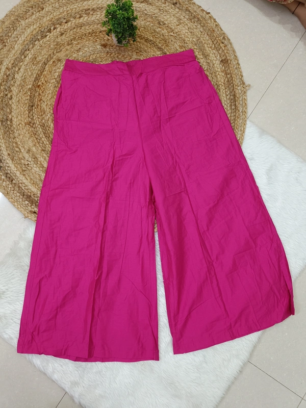 Trends Mid Rise Palazzo| Rani Pink| BPL140072| - XL, Rani Pink